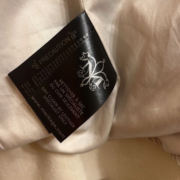 Mackage Womens Genuine Lambskin Leather Moto Jacket butter soft - Picture 3 of 5